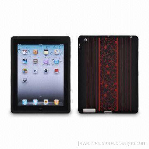 Ultra Low-profile Silicone Cases with Laser Engraved Pattern for iPad 2, Easy to Slip on Your Device